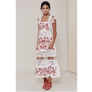For Love & Lemons Cecelia Midi Dress Size XS